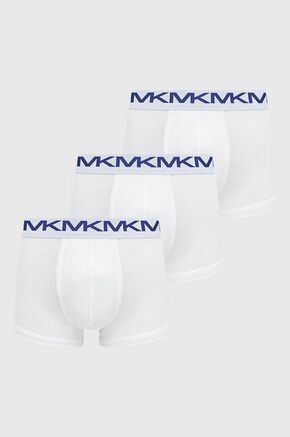MICHAEL Michael Kors boksarice (3-pack) - bela. Ženske boksarice iz kolekcije MICHAEL Michael Kors. Model iz gladke