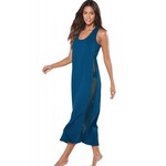 Blue Mesh Side Long Cover-up 28883