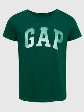 Gap Otroške Majica organic s flitrovým logem XS