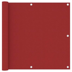 VidaXL Balkonsko platno rdeče 90x300 cm oksford blago