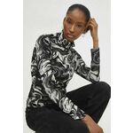 Majica Answear Lab ženska, črna barva - črna. Bluza iz kolekcije Answear Lab, izdelana iz vzorčaste pletenine. Kolekcija je na voljo izključno na Answear.Si.