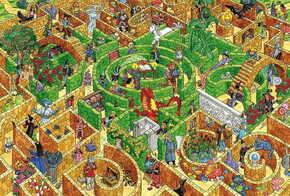 WEBHIDDENBRAND SCHMIDT Puzzle Labirint 150 kosov