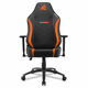 Sharkoon Gamer stol - Skiller SGS20 Black/Orange (nastavljiva višina; nastavljiv naslon za roke; blago; jekleno podnožje; do 120 kg)
