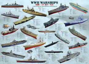 EuroGraphics Puzzle Vojne ladje druge svetovne vojne 1000 kosov