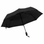 vidaXL Zložljivi dežnik črn 95 cm