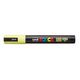 Uni-ball Posca akrilni marker PC-1MR, 0,7 mm, pastelno rumen (zelo tanka konica)