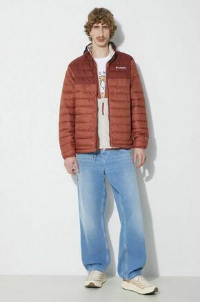 Športna jakna Columbia Powder rdeča barva - rdeča. Športna jakna iz kolekcije Columbia. Delno podložen model