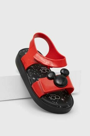 Otroški sandali Melissa JUMP DISNEY 100 BB rdeča barva - rdeča. Otroški sandali iz kolekcije Melissa. Model je izdelan iz sintetičnega materiala. Model z mehkim