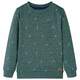 Greatstore Otroški pulover temno zelena melange 116