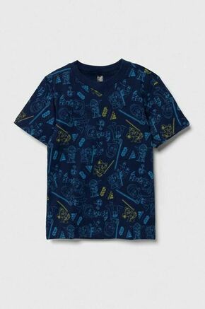Otroška bombažna kratka majica adidas x Star Wars mornarsko modra barva - mornarsko modra. Otroška lahkotna kratka majica iz kolekcije adidas