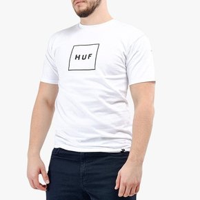Bombažen t-shirt HUF bela barva - bela. T-shirt iz kolekcije HUF. Model izdelan iz tanke