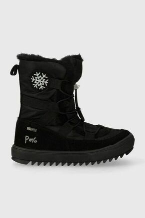 Otroški zimski škornji Primigi črna barva - črna. Zimski čevlji iz kolekcije Primigi. Podloženi model izdelan iz kombinacije semiš usnja in tekstilnega materiala. Model s tekstilno notranjostjo
