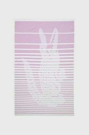 Brisača za plažo Lacoste L Ebastan Gelato 100 x 160 cm - vijolična. Brisača za na plažo iz kolekcije Lacoste. Model izdelan iz vzorčaste tkanine.