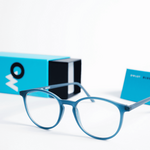 WEBHIDDENBRAND Očala z zaščito pred modro svetlobo OWLET BLUE, večji okvirji, modri