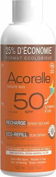 "Acorelle Kids sprej za zašito pred soncem ZF 50 - Refil 150 ml"