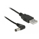 Delock 85588 USB napajalni kabel na DC 5,5 x 2,5 mm, 1,5 m