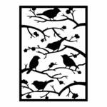 Kovinska stenska dekoracija 47x66 cm Branch &amp; Birds – Wallity