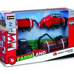 Bburago 10cm kmetijski traktor darilni set (6 kosov)