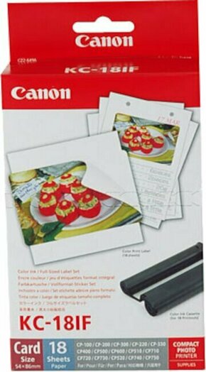 Canon KC18IF 54x86 18 kosov nalepk za termični sublimacijski tiskalnik