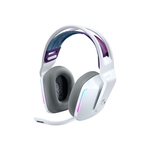 Logitech G733 Lightspeed White gaming slušalke, 3.5 mm/USB/brezžične, bela/modra, 26dB/mW/87dB/mW, mikrofon
