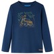 vidaXL Otroška majica z dolgimi rokavi mornarsko modra 104