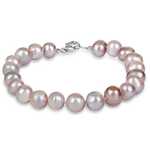 JwL Luxury Pearls Zapestnica iz pravih roza biserov JL0361 srebro 925/1000