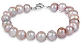 JwL Luxury Pearls Zapestnica iz pravih roza biserov JL0361 srebro 925/1000