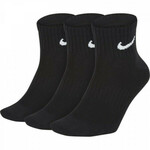 Nike Everyday Cushioned Socks, Black/White - XL