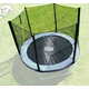 Goodjump Zaščitna mreža za trampolin 244 cm (250 cm) -PE -naprej 6 cevi- Črna