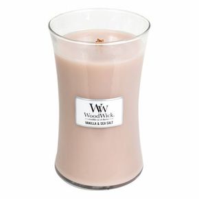 Woodwick Dišeča vaza za sveče Vanilija in morska sol 609
