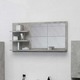 Kopalniško ogledalo betonsko sivo 90x10,5x45 cm iverna plošča