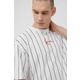 Karl Kani bombažna majica - bela. T-shirt iz zbirke Karl Kani. Model narejen iz tkanine z vzorcem.