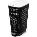 Kis koš za odpadke Chic Bin Coffee Menu, 50 l
