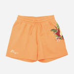 Otroške kratke hlače Kenzo Kids oranžna barva - oranžna. Otroški kratke hlače iz kolekcije Kenzo Kids, izdelane iz vzorčaste pletenine. Model iz izjemno udobne tkanine z visoko vsebnostjo bombaža.
