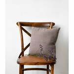 Umazano vijolična lanena prevleka za okrasno blazino Linen Tales, 45 x 45 cm