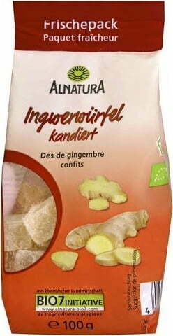 Alnatura Bio kandirane ingverjeve kocke - 100 g
