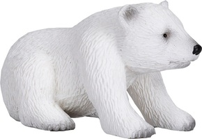 Mladič polarnega medveda Mojo sedi