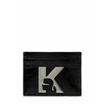 Etui za kartice Karl Lagerfeld Jeans črna barva - črna. Etui za kartice iz kolekcije Karl Lagerfeld Jeans. Model izdelan iz ekološkega usnja.