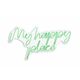 Wallity Dekorativna plastična razsvetljava Led, My Happy Place - Zelena