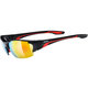 Uvex Blaze III športna sončna očala, Black Red/Mirror Red (2316)
