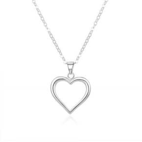Beneto Romantična srebrna ogrlica AGS1013 / 47 (veriga