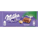 Milka Čokolada z lomljenimi lešniki - 100 g