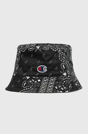 Champion dvostranski bombažni klobuk - črna. Klobuk iz zbirke Champion. Širok model