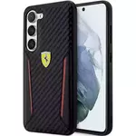 Ferrari Ferrari Carbon Contrast Edges - Ohišje za Samsung Galaxy S23+ (črno)
