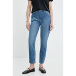 Kavbojke Answear.LAB - mornarsko modra. Kavbojke iz kolekcije Answear.LAB skinny kroja, z visokim pasom. Model izdelan iz spranega denima. Trden material, ki ohranja obliko.