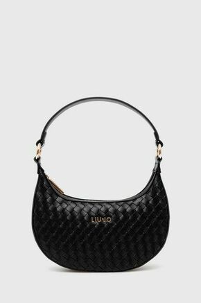 Torbica Liu Jo črna barva - črna. Majhna torbica in denarnica iz kolekcije Liu Jo. Model na zapenjanje