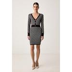 Guess obleka z dodatkom volne AUBREY rjava W6BK23.Z1422