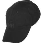 Kapa Helly Hansen črna barva - črna. Kapa s šiltom vrste baseball iz kolekcije Helly Hansen. Model izdelan iz enobarvne tkanine.