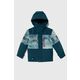 Otroška smučarska jakna Quiksilver MISSION PRINTED SNJT - modra. Otroška smučarska jakna iz kolekcije Quiksilver. Podložen model, izdelan iz materiala, ki ščiti pred mrazom, vetrom in snegom.