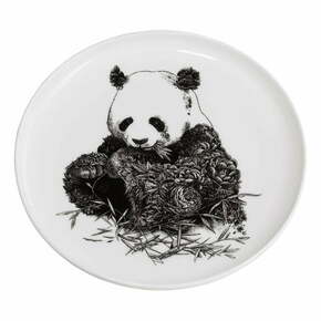 Bel porcelanast krožnik Maxwell &amp; Williams Marini Ferlazzo Panda